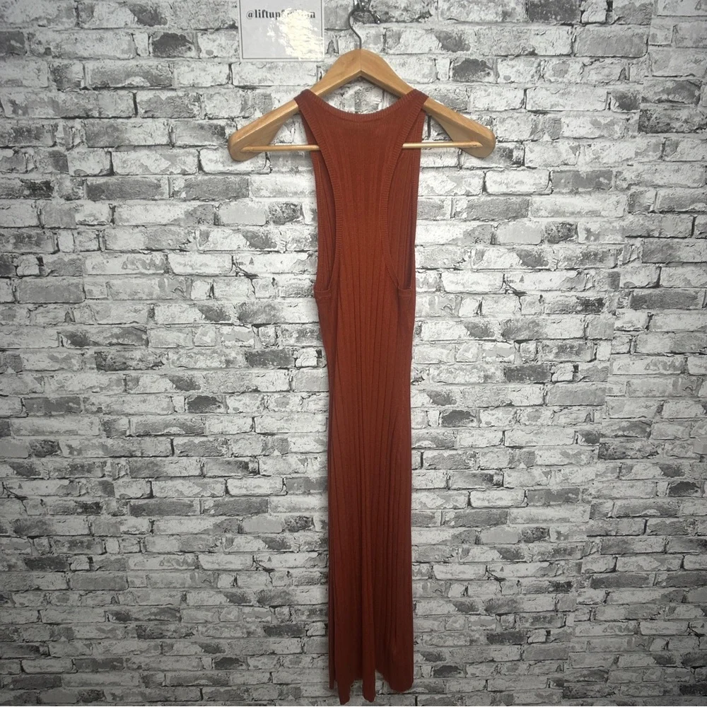 EUC Abercrombie & Fitch Knit Brown BodyCon Sleeveless Dress Size Small